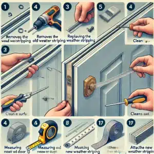 how to replace the weather stripping on a door